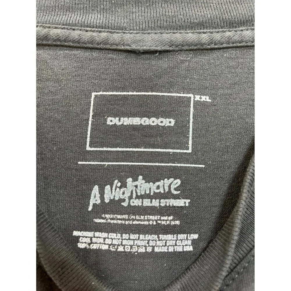 Nightmare on Elm Street Freddy Krueger Adult T-Shirt Tee Black XXL Short Sleeve - Picture 2 of 5